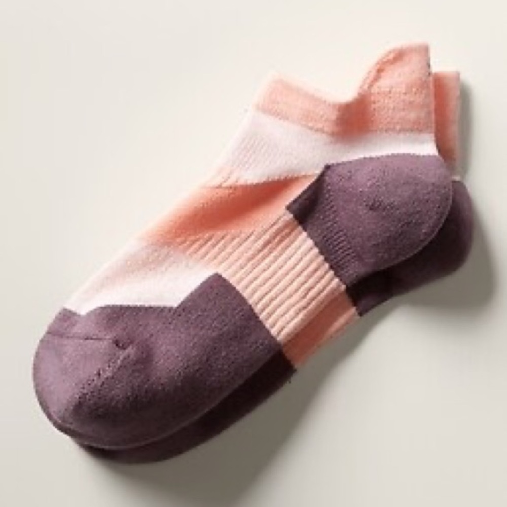 NWT Athleta Performance Ankle Sock Hydrangea Pink